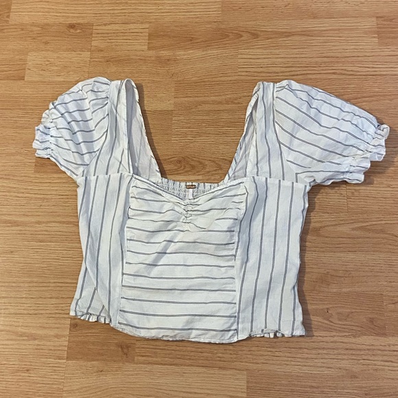 Free People Striped Crop Top - Picture 3 of 9